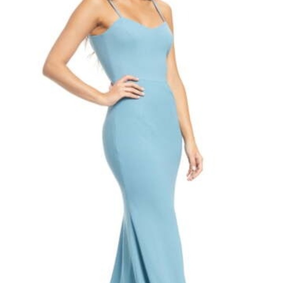 dress the population jodi crepe evening dress
